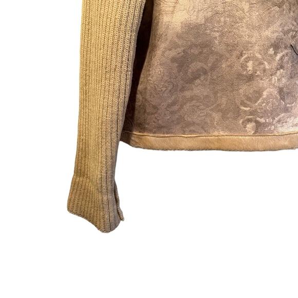 Coldwater Creek Toggle Button with Knitted Sleeves Blazer Jacket Shacket Coat - Picture 7 of 12